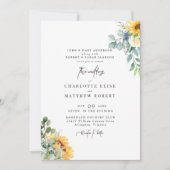 Moderne Foliage beide Sets Eltern Hochzeit Einladung (Vorderseite)