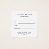 Moderne Foliage Einfache Botanische Grüne Geschenk (Rückseite)