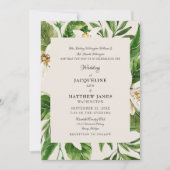 Moderne Foliage Elternschaft Cream Wedding Matte Einladung (Vorderseite)
