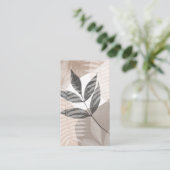 Moderne Foliage Visitenkarte (Stehend Vorderseite)