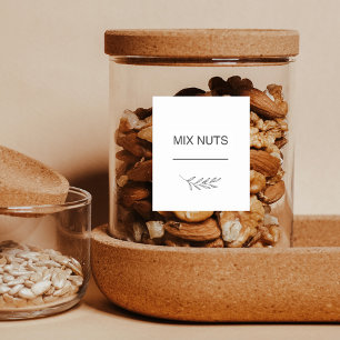 Moderne Folien-Wasserfeste Küchengewürzglas-Etiket Aufkleber