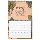 Moderne Folies in erdigen Tones-Familienkalender Kalender (Feb 2027)