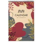 Moderne Folies in erdigen Tones-Familienkalender Kalender (Titelbild)