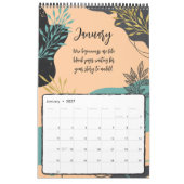 Moderne Folies in erdigen Tones-Familienkalender Kalender (Jan 2027)