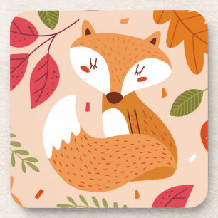 Moderne Folkfüchse Getränkeuntersetzer