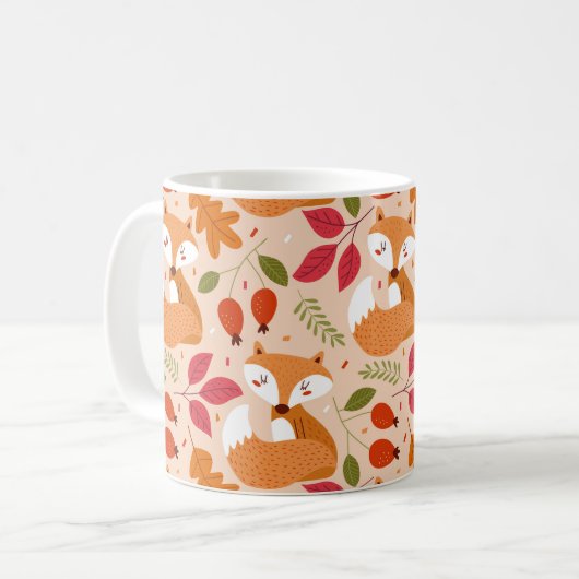 Moderne Folkfüchse Kaffeetasse (Vorderseite Links)