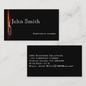 Moderne Fontäne Orange Standard Business Cards Visitenkarte (Vorne/Hinten)