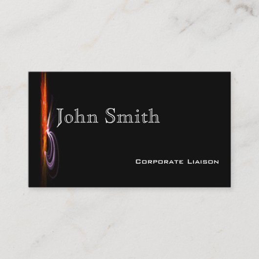 Moderne Fontäne Orange Standard Business Cards Visitenkarte (Vorderseite)