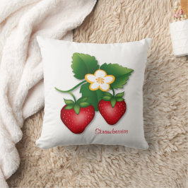 Moderne Food Art Strawberry Wohngestaltung Kissen