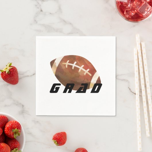 Moderne Football Graduation Party Serviette (Beispiel)
