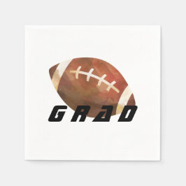 Moderne Football Graduation Party Serviette