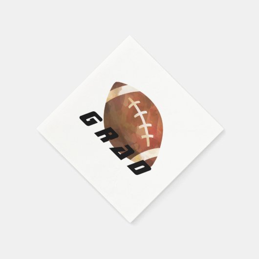 Moderne Football Graduation Party Serviette (Ecke)