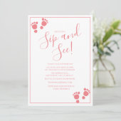 Moderne Footprint-Seite und Party Einladung (Stehend Vorderseite)