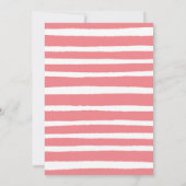 Moderne Footprint-Seite und Party Einladung (Rückseite)