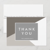 Moderne Form Danke Notizen| DANK IHNEN KARTEN (Vorne/Hinten)