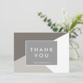 Moderne Form Danke Notizen| DANK IHNEN KARTEN (Stehend Vorderseite)