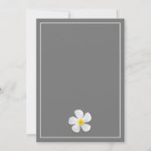 Moderne formale Klassik, weiß auf Grau, UAWG Einladung (Rückseite)