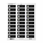 Moderne formale Klassik, weiß auf schwarz, Hochzei (Vorne)