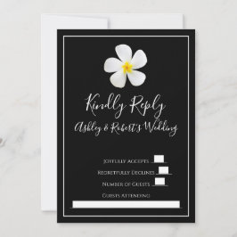 Moderne formale Klassik, weiß auf schwarzen Hochze Einladung