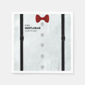 Moderne formelle kleine Gentleman Babydusche einfa Serviette (Vorderseite)