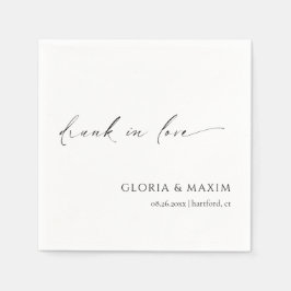 Moderne formelle Minimal Hochzeit Serviette