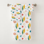 Moderne Formen aus Mod Atomic, Retro Mitte des Jah Badhandtuch Set (Insitu)