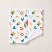 Moderne Formen aus Mod Atomic, Retro Mitte des Jah Badhandtuch Set (Waschlappen)