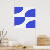 Moderne Formen Design Kunst Poster (Küche)