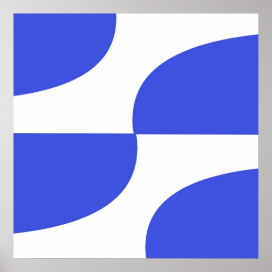 Moderne Formen Design Kunst Poster (Vorne)