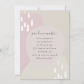 Moderne Formen Ein Foto Graduation Party Einladung (Rückseite)