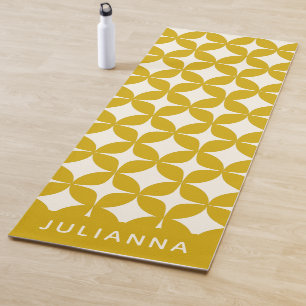 Moderne Formen Gelb Personalisiert Yogamatte