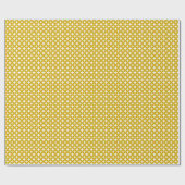 Moderne Formen in Mustard Yellow Geschenkpapier (Flach)