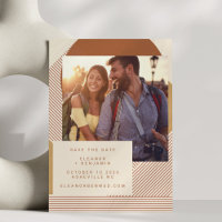 Moderne Formen Lines Terracotta Foto Wedding