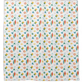 Moderne Formen - Retro-Mod, atomisch, mittelalterl Duschvorhang (Vorderseite)