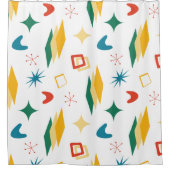 Moderne Formen - Retro-Mod, atomisch, mittelalterl Duschvorhang (Vorderseite)