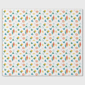 Moderne Formen - Retro-Mod, atomisch, mittelalterl Geschenkpapier (Flach)