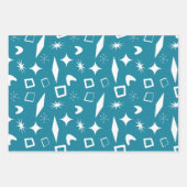 Moderne Formen - Retro-Mod, atomisch, mittelalterl Geschenkpapier Set (Vorderseite 3)