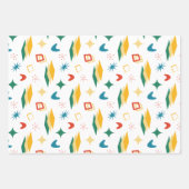 Moderne Formen - Retro-Mod, atomisch, mittelalterl Geschenkpapier Set (Vorderseite 2)