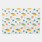 Moderne Formen - Retro-Mod, atomisch, mittelalterl Geschirrtuch (Horizontal)