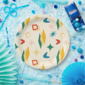 Moderne Formen - Retro-Mod, atomisch, mittelalterl Pappteller (Party)