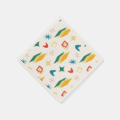 Moderne Formen - Retro-Mod, atomisch, mittelalterl Serviette (Ecke)