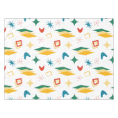 Moderne Formen - Retro-Mod, atomisch, mittelalterl Tischdecke (Vorderseite (Horizontal))