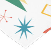 Moderne Formen - Retro-Mod, atomisch, mittelalterl Tischdecke (Schrägansicht)