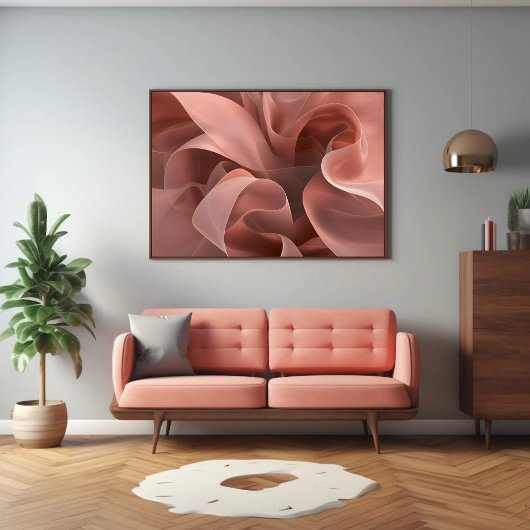Moderne Formen Terracotta Rosa Poster