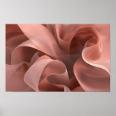 Moderne Formen Terracotta Rosa Poster (Vorne)