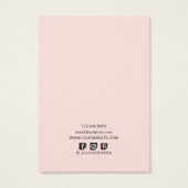 Moderne Formen Texturierte Gestell-Werbekarten (Rückseite)