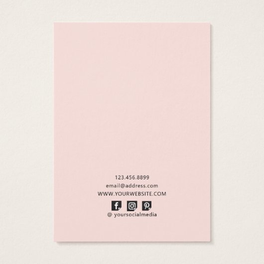 Moderne Formen Texturierte Gestell-Werbekarten (Rückseite)