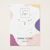 Moderne Formen Texturierte Gestell-Werbekarten (Vorderseite)