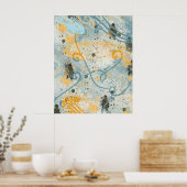 Moderne Formen und Farben Poster (Küche)