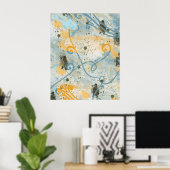 Moderne Formen und Farben Poster (Heimbüro)